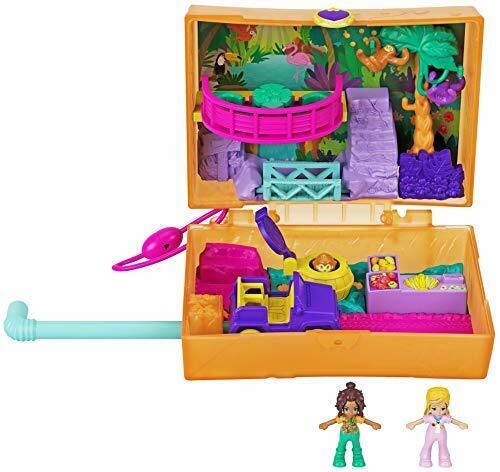 Polly Pocket- Cofanetto Merenda nella Giungla con Micro Bambole Polly e (J5J)