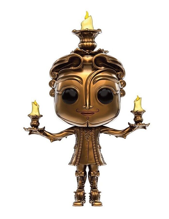 FUNKO POP DISNEY BELLA E LA BESTIA 2017 LUMIERE VINYL FIGURE NEW