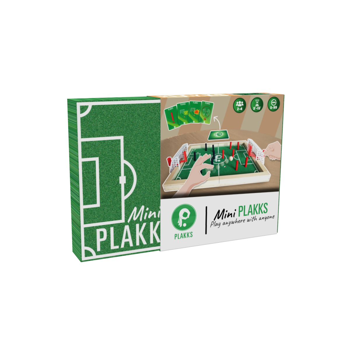 MINI PLAKKS gioco di abilità IN LEGNO calcio portatile SOCCER età 5+