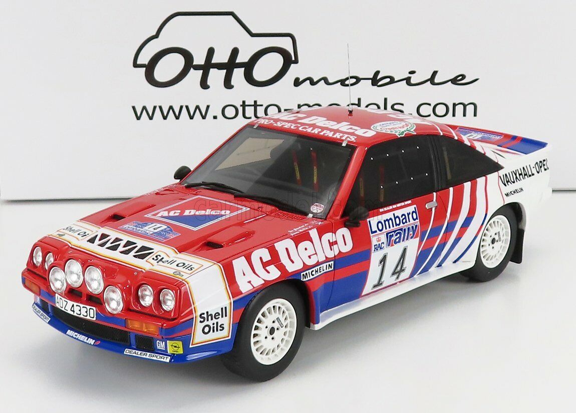 1/18 OTTO-MOBILE - OPEL - MANTA 400 R TEAM EURO OPEL N 14 RALLY RAC LOMBARD OT93