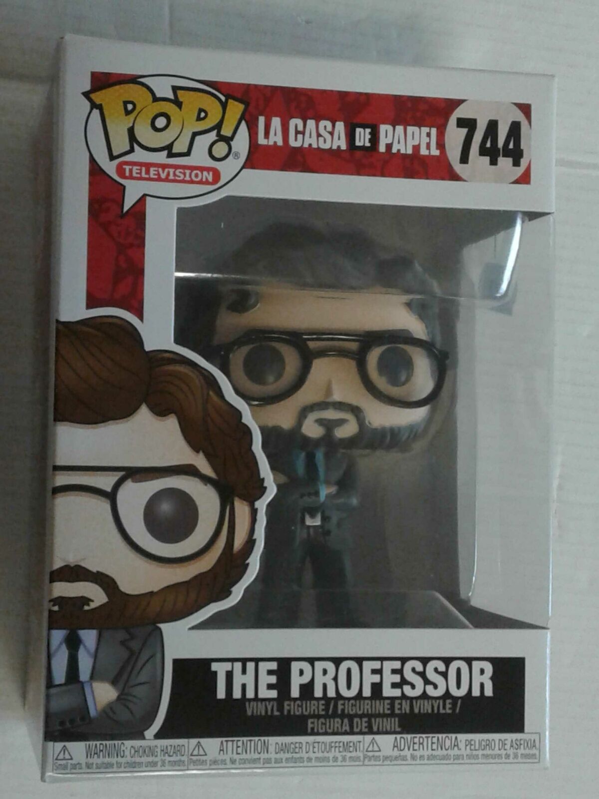 MODELLINO- FUNKO POP TELEVISION- N°744- LA CASA DE PAPEL- the professor- NUOVO