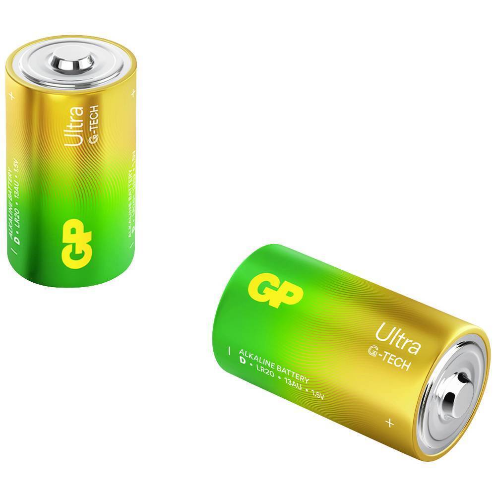 GP Batteries Ultra Batteria Torcia (D) Alcalina/manganese 1.5 V 2 pz.