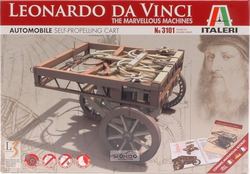 Italeri AUTOMOBILE LEONARDO KIT cm 10 IT3101 Modellino
