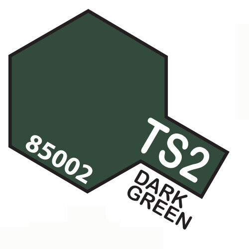 Vernice Spray Per Plastica 100 Ml. Dark Green Ts02 TAMIYA