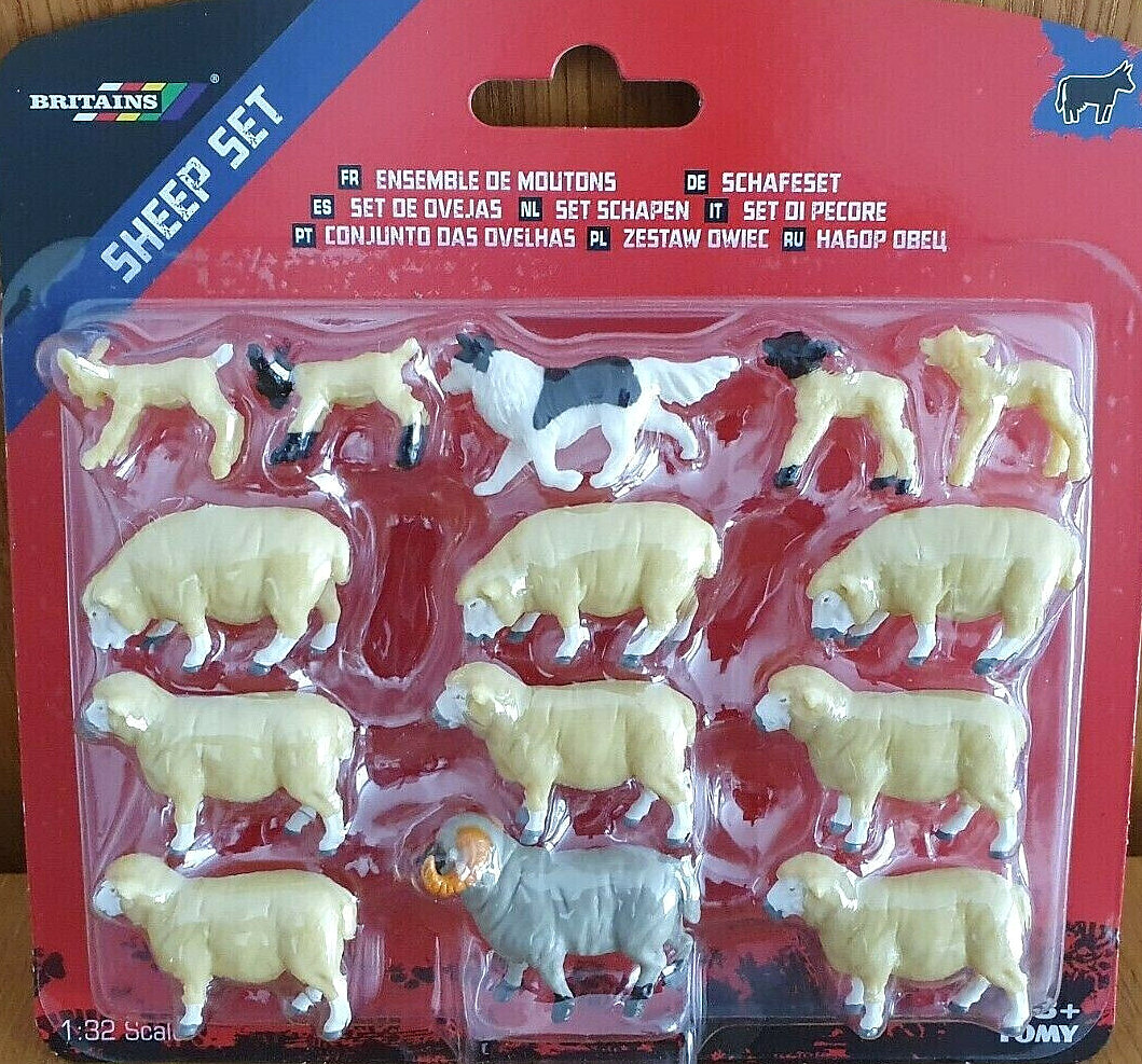 BRITAINS  1:32 PLASTICA   SET DI PECORE  SHEEP SET    ART 43282