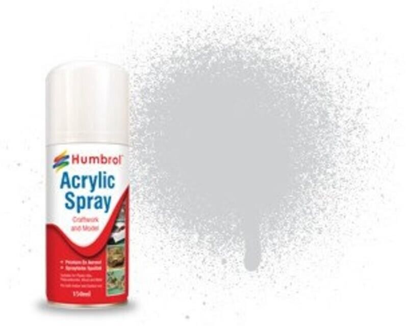 Humbrol Acrylic Spray Paint No.11 Silver (150ml) AD6011 modellismo