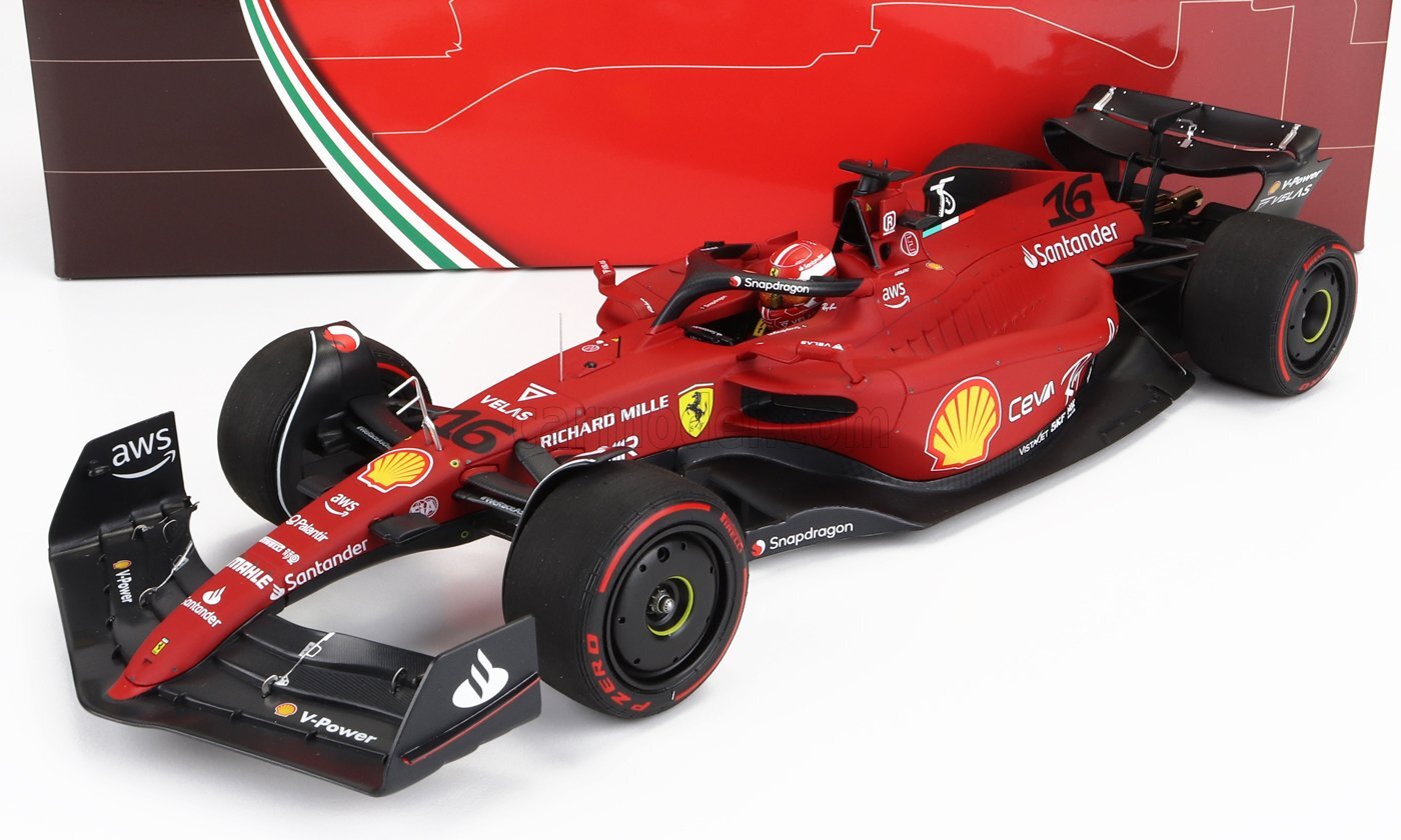 1/18 BBR-MODELS - FERRARI - F1-75 TEAM SCUDERIA FERRARI N 16 WINNER BBR221816