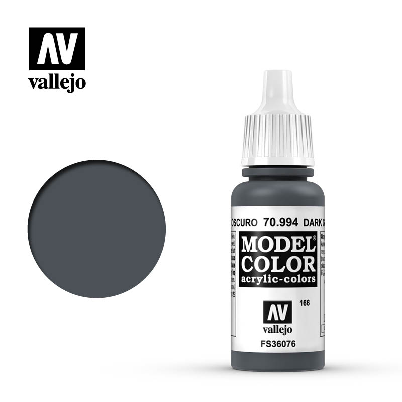 Valejo Model Color Acrylic Paint Colore Acrilico 166 Dark Grey 70994 VALLEJO