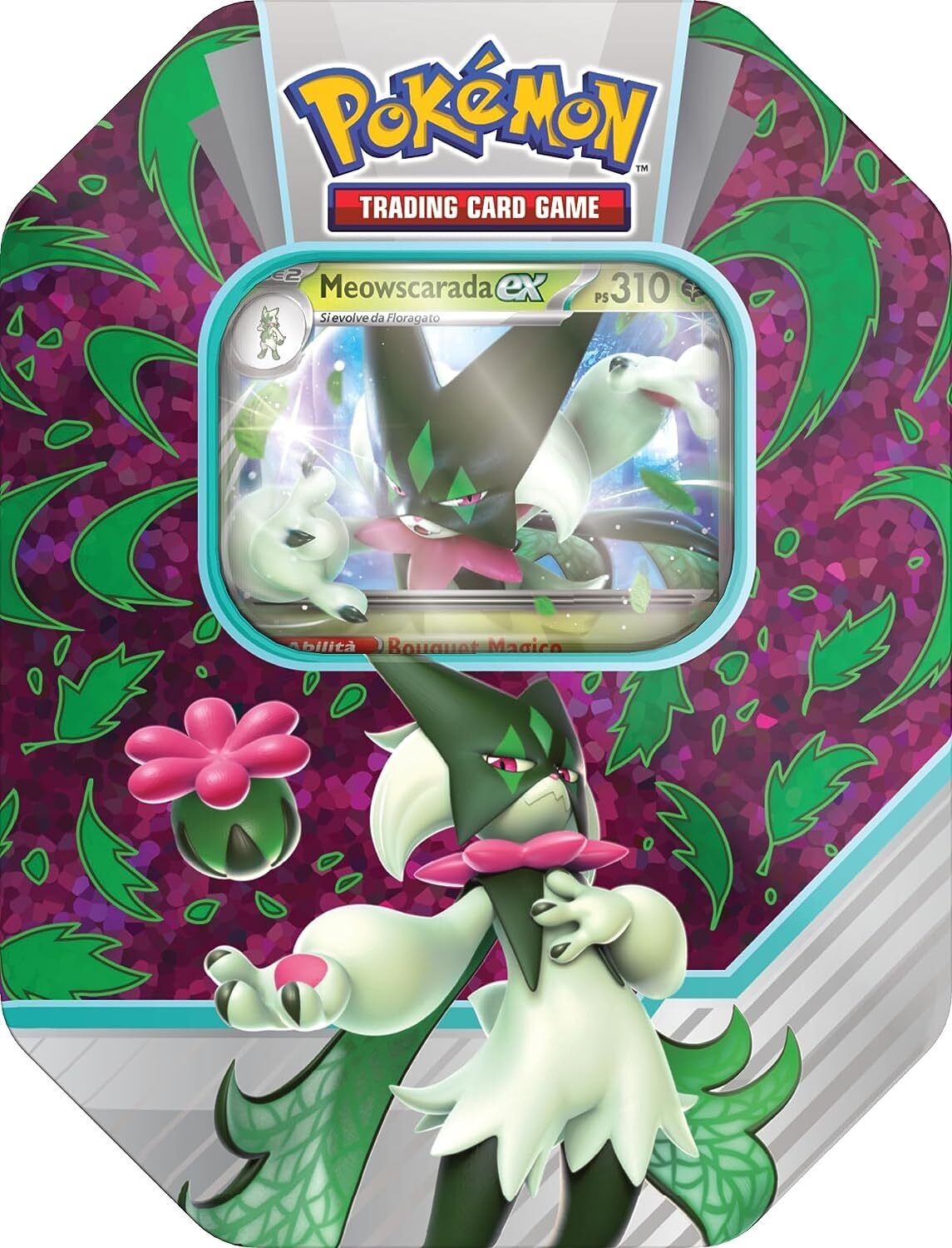 Pokemon Tin da collezione Compagni d'avventura di Paldea Meowscarada-ex  - Edizi