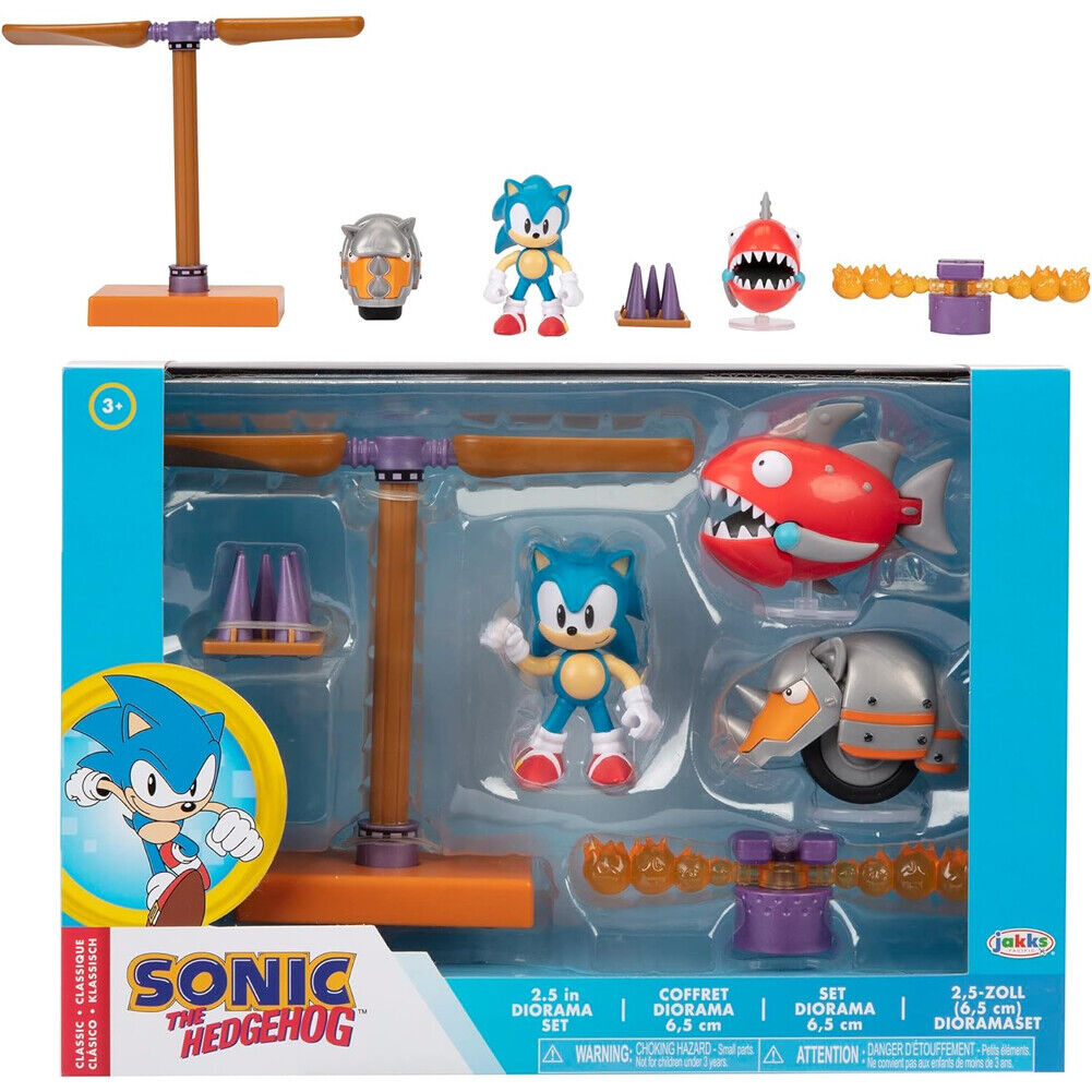 Sonic The Hedgehog Playset Action Figure Fedele Riproduzione Giocattoli Idea Reg