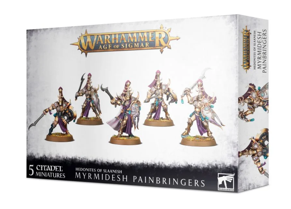 MYRMIDESH PAINBRINGERS hedonites of slaanesh WARHAMMER age of sigmar GAMES WORKS