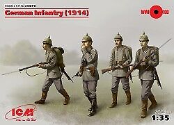 German Infantry 1914 (4 figures) 1:35 ICM35679 - icm modellismo