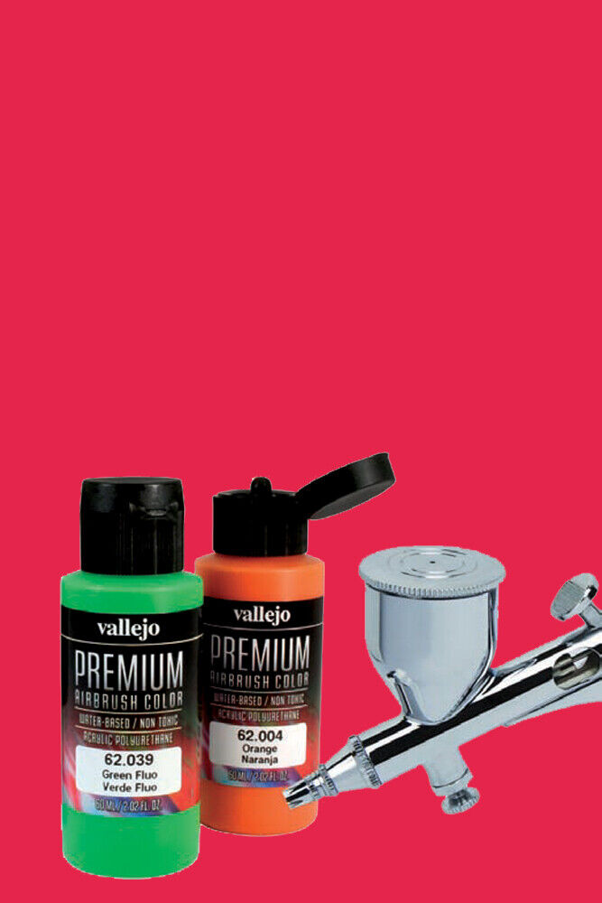 Vallejo Premium Airbrush Acrylic Acrilico Aerografo 62006 Carmine Red 60ml.