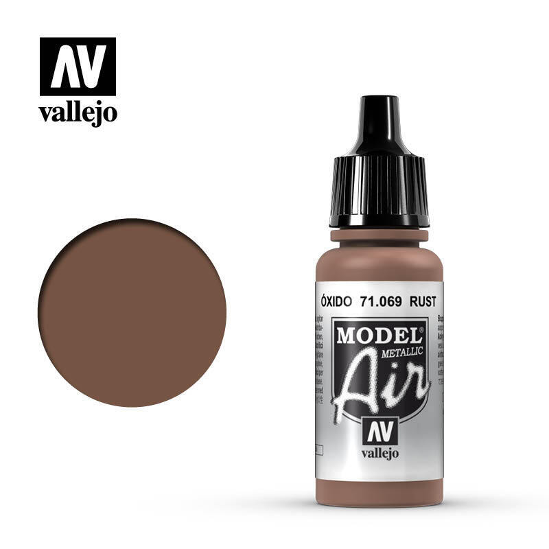 Vallejo Model Air Acrylic Color For Airbrush Acrilico Per Aerografo 71069 Rust