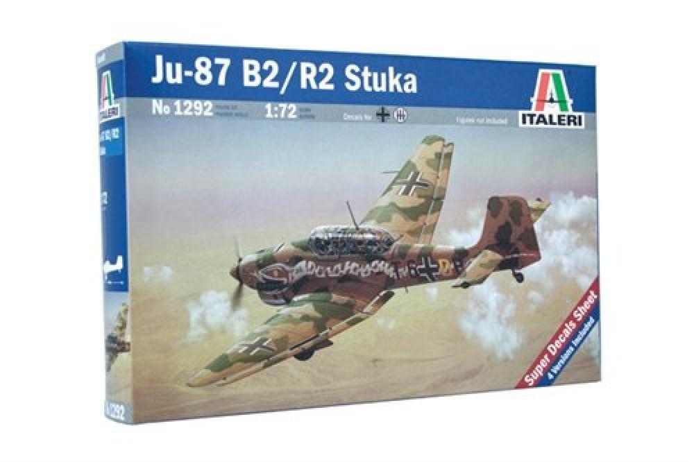 Italeri 1292 - Ju-87 B2 Stuka modellismo aerei Model Kit Scala 1:72 - NUOVO