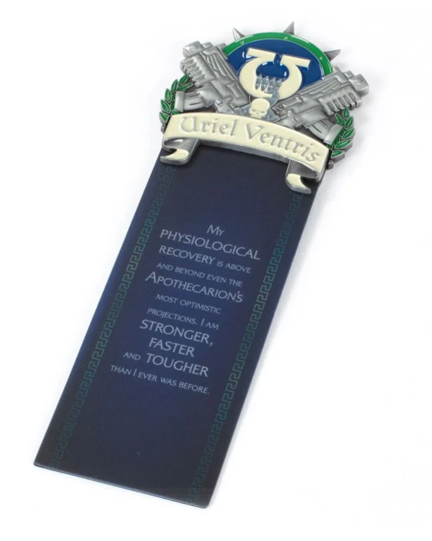 SEGNALIBRO bookmark URIEL VENTRIS warhammer 40k ULTRAMARINES black library STEMM