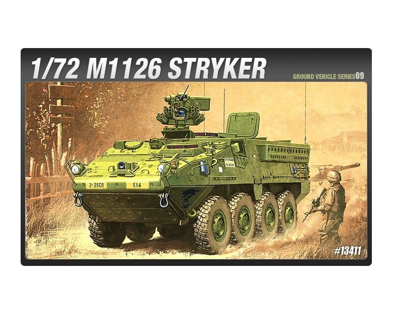 Academy M1126 Stryker - Ground Vehicle Set-9 1:72 13411 modellismo