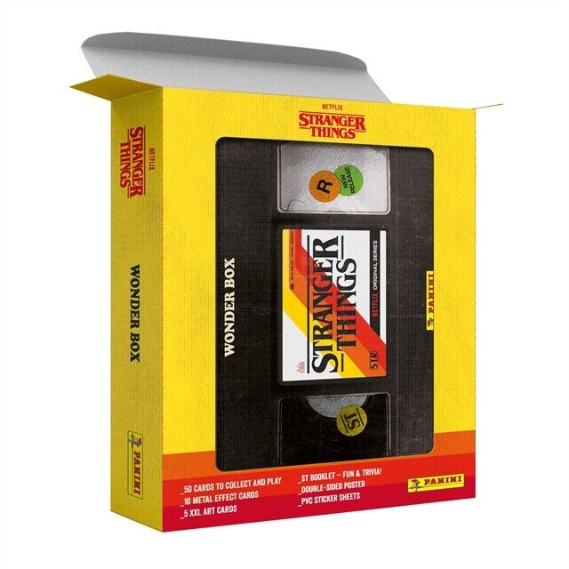 STRANGER THINGS PANINI WONDER BOX DA COLLEZIONE CARD + POSTER + STICKERS LIMITED