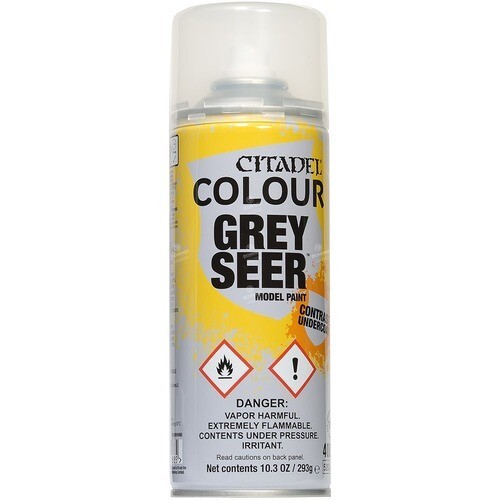 GREY SEER contrast undercoat SPRAY citadel MODEL PAINT bomboletta 400 ML base GR