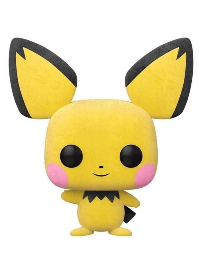 FUNKO POP GAMES POKEMON PICHU FLOCKED LIMITED VINYL FIGURE NEW!