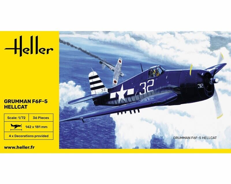 Heller Gumman F6F-5 Hellcat 1:72 80272 modellismo