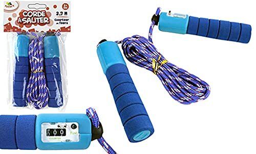 Flypop's - Skipping Rope with Counter - Recreation Game - 011089Y - Blue (e3Z)