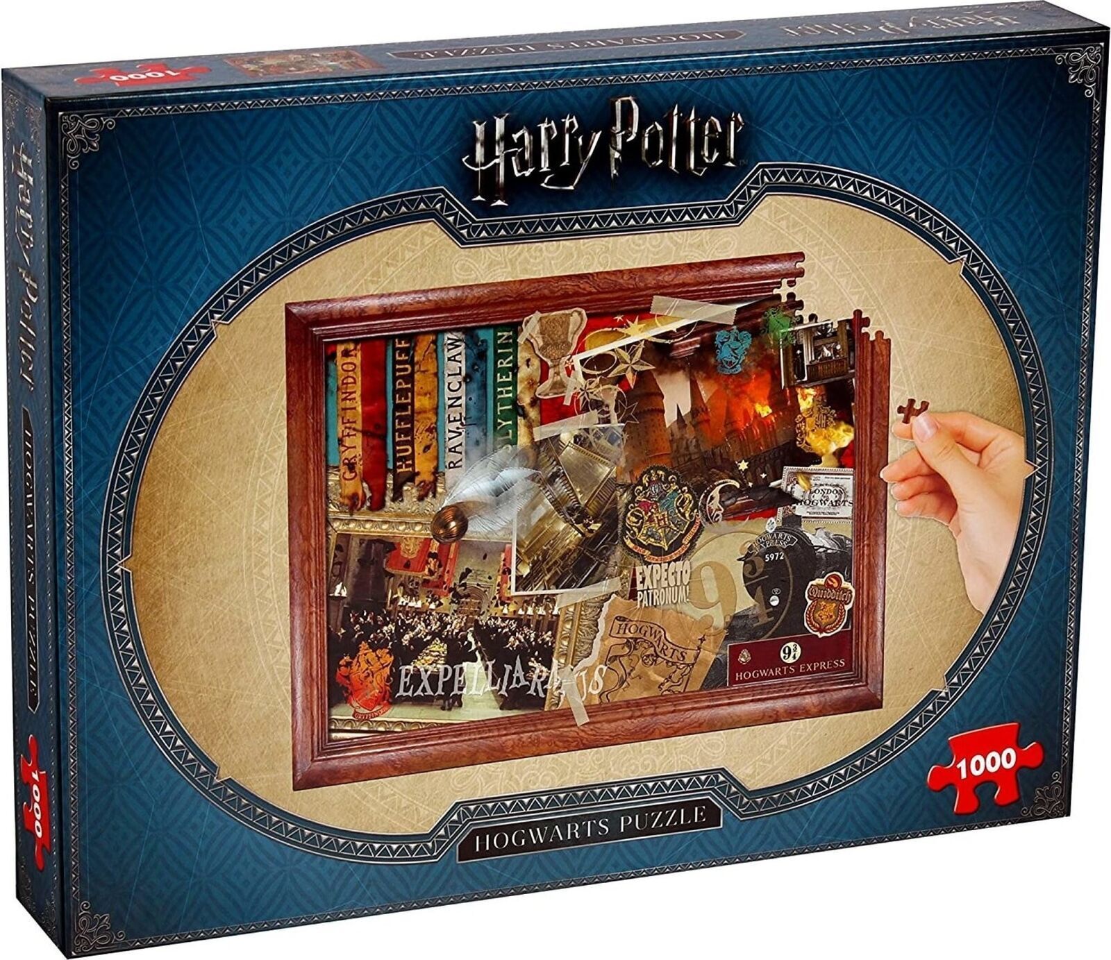 Winning Moves UK Limited - Puzzle 1000 Pezzi - HARRY POTTER Hogwarts