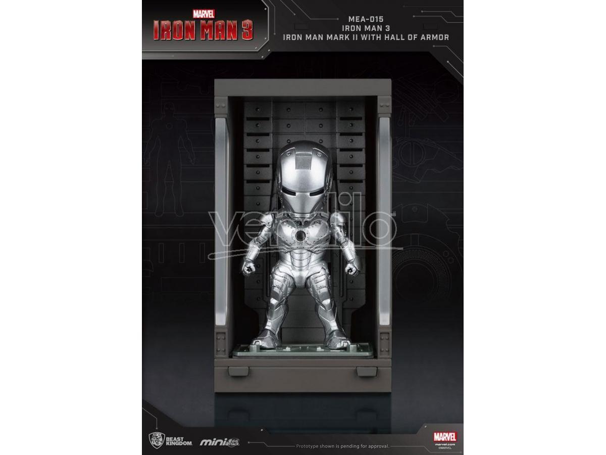 Iron Man 3 Statua Sala Delle Armature Mark Ii Figura 8cm Mini Uova Beast Kingdom