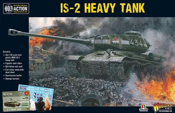 IS-2 HEAVY TANK bolt action CARRO ARMATO warlord games ITALERI età 14+