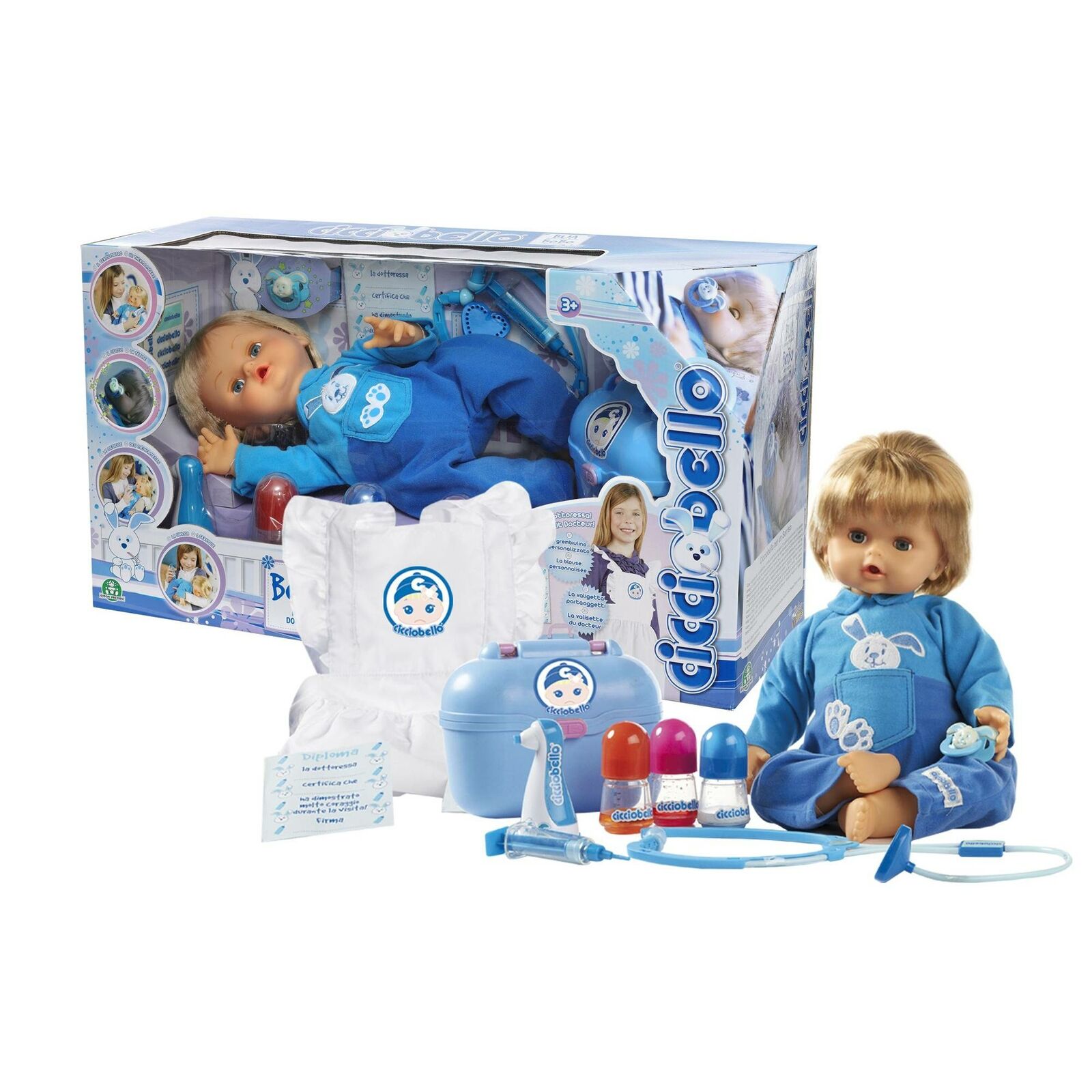 Cicciobello Bua Deluxe Piccola Dottoressa con Valigetta e Grembiulino GPZ06987 G