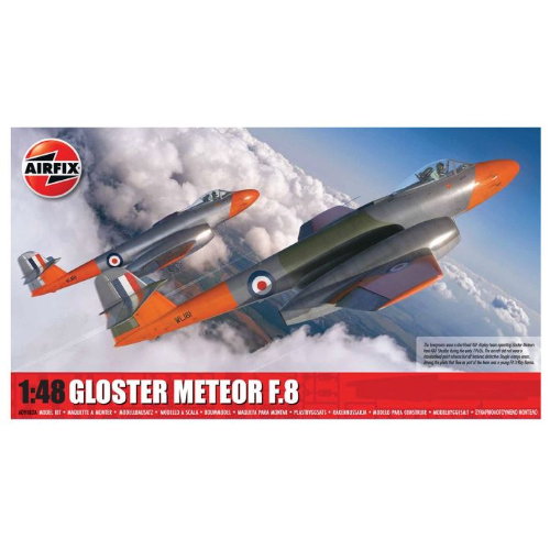 GLOSTER METEOR F8 KIT 1:48 Airfix Kit Aerei Die Cast Modellino