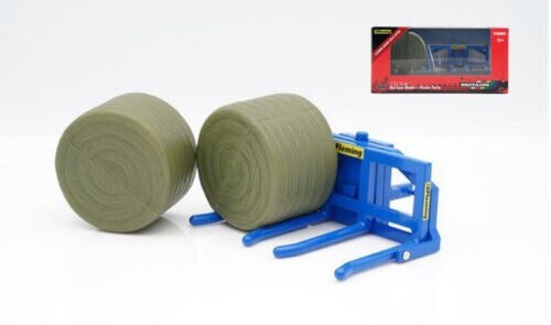 BRITAINS 1:32 ACCESSORIO FLEMING SOLLEVATORE DOPPIA BALLE BALE LIFTER 43265