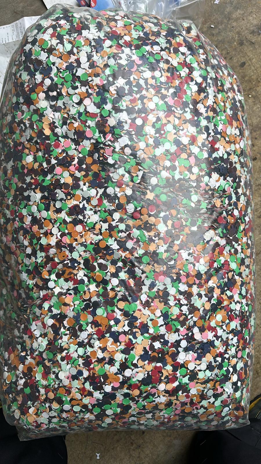 Sacco di coriandoli classico QUALITA' MIGLIORE (10 kg.) Confetti