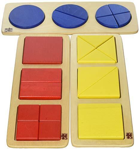 EDUFUN – Set 3 Forme Cerchi Quadrati, EF 91002/3/4, Multicolore (O9q)