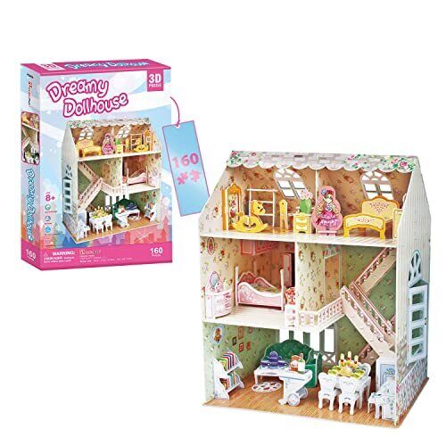 Puzzle 3d Dreamy Doll House - Casa Delle Bambole 160 Pezzi | Puzzle 3d (V4y)