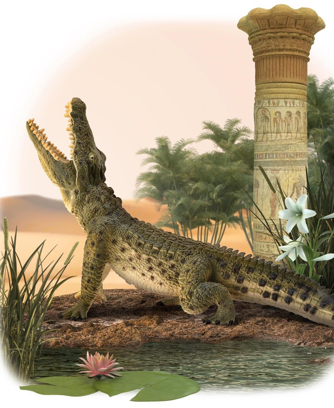 CollectA 88725 2015 Nile Crocodile - Coccodrillo del Nilo con mandibola movibile