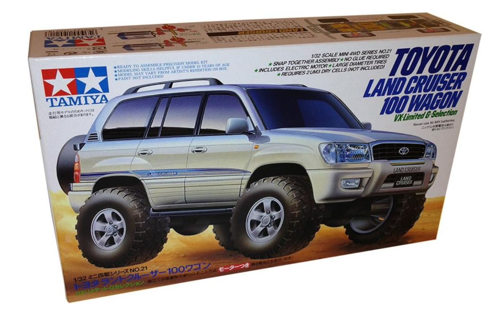 TAMIYA Wild Mini4WD Toyota Land Cruiser 100 Wagon Jr  scala 1/32 TA 19021