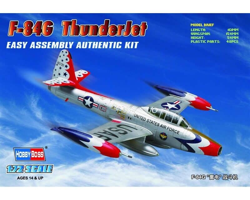 HobbyBoss Republic F-84G Thunderjet Fighter 1:72 80247 modellismo