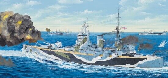 Hms Nelson 1944 Battleship 1:700 Plastic Model Kit TRUMPETER