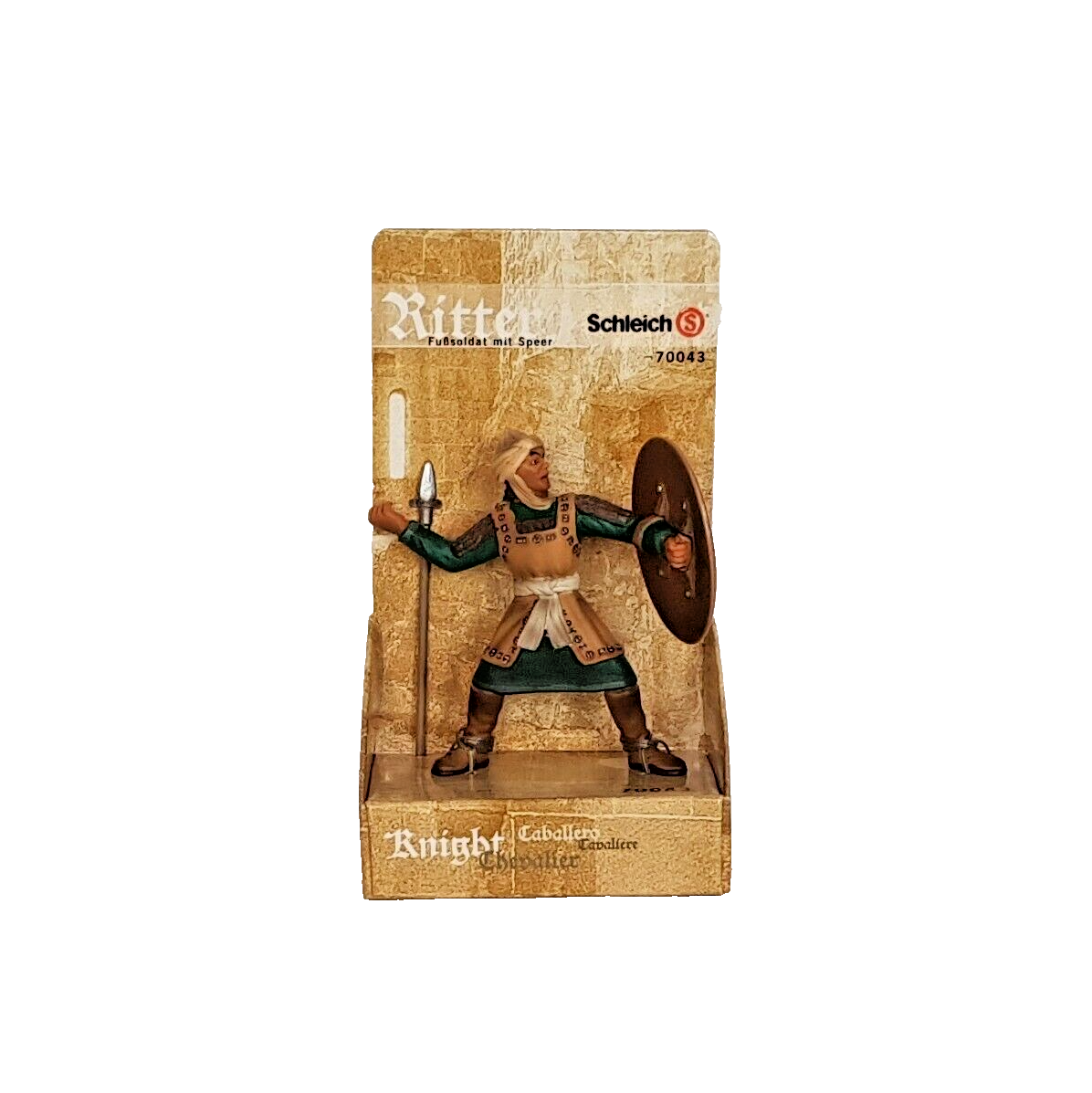 Schleich 70043 "Soldato a Piedi con Lancia" Il Mondo dei Cavalieri Medioevali
