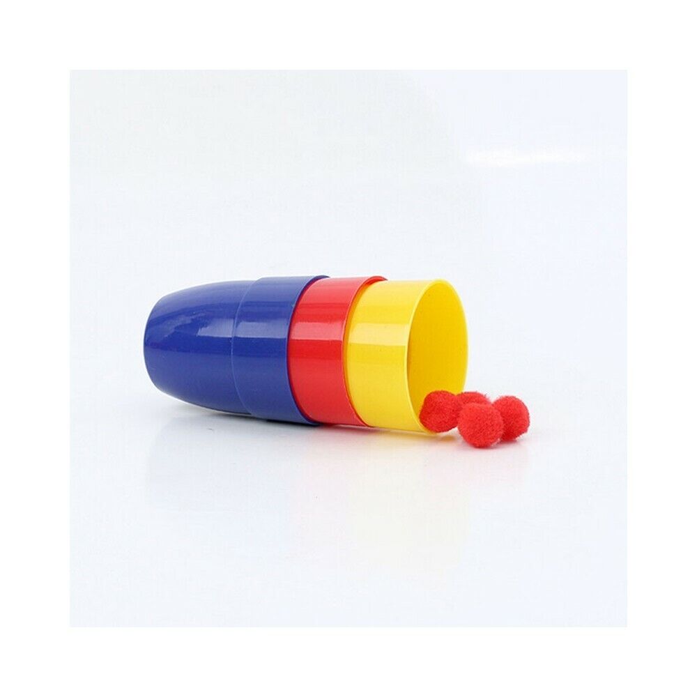 Tre Bussolotti plastica,giochi di prestigio,trucchi di magia, CILINDROMAGICO