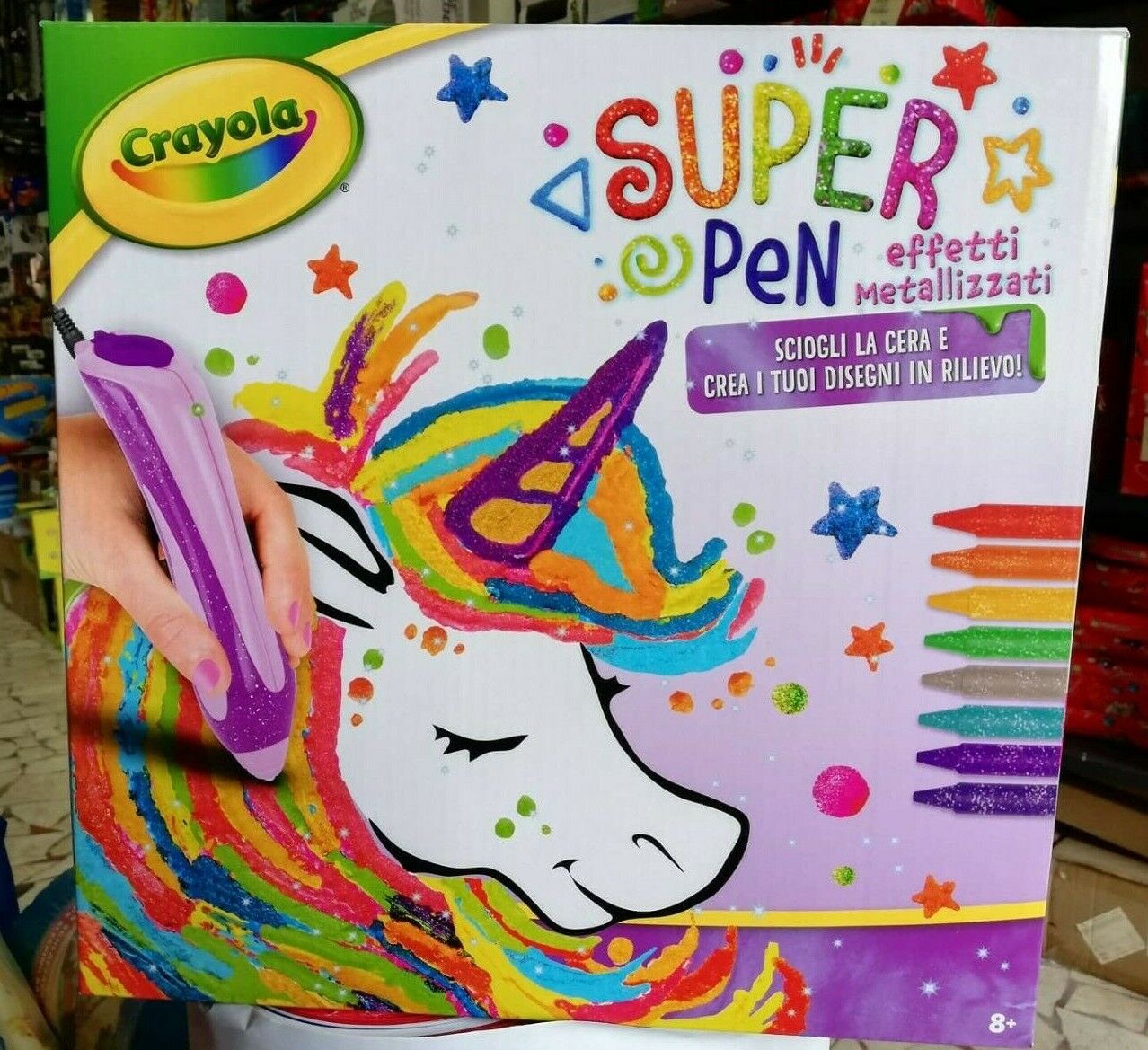 CRAYOLA SUPER PEN EFFETTI METALLIZZATI