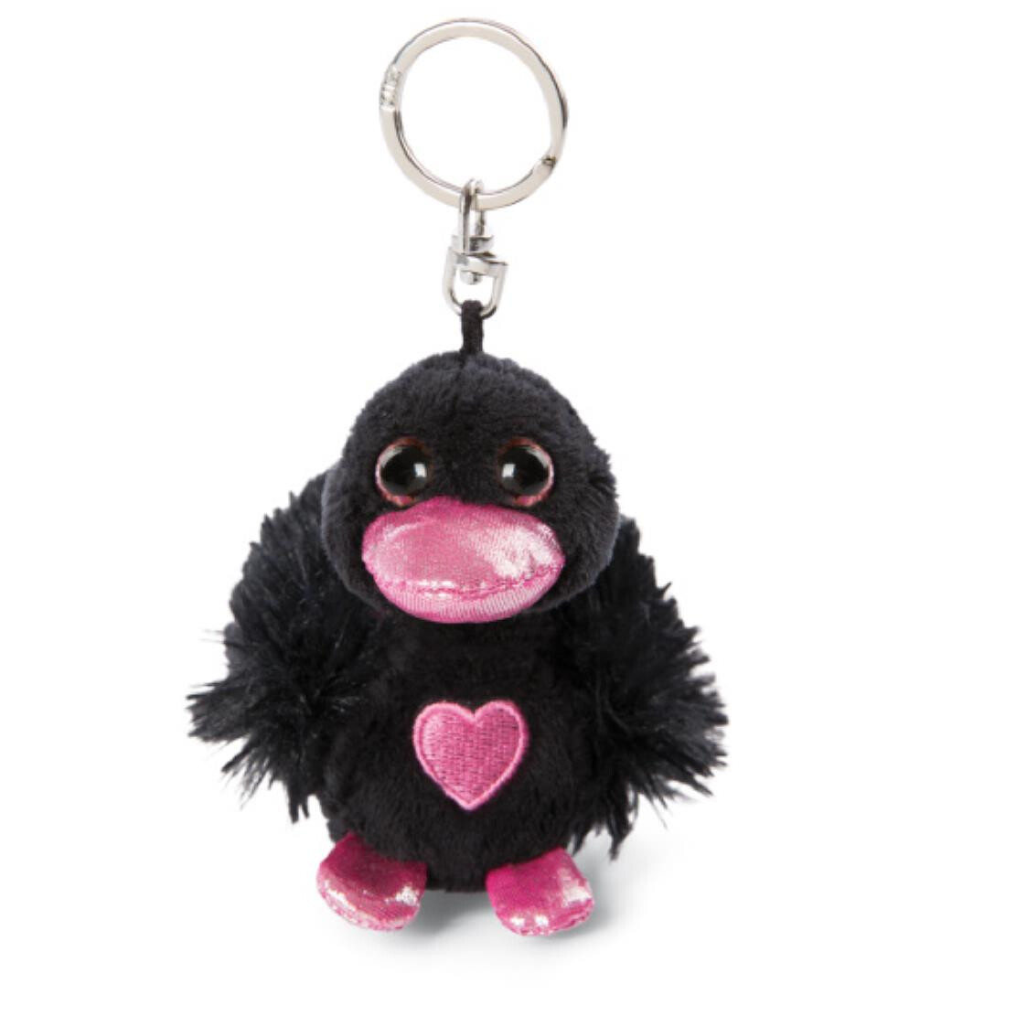 Peluches Nici Portachiavi Love Cigno Nero 8 cm PS 32295