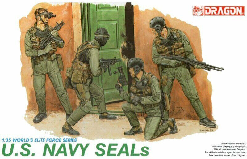 U.S. Navy Seals 1:35 Figure Plastic Model Kit DRAGON MODELS