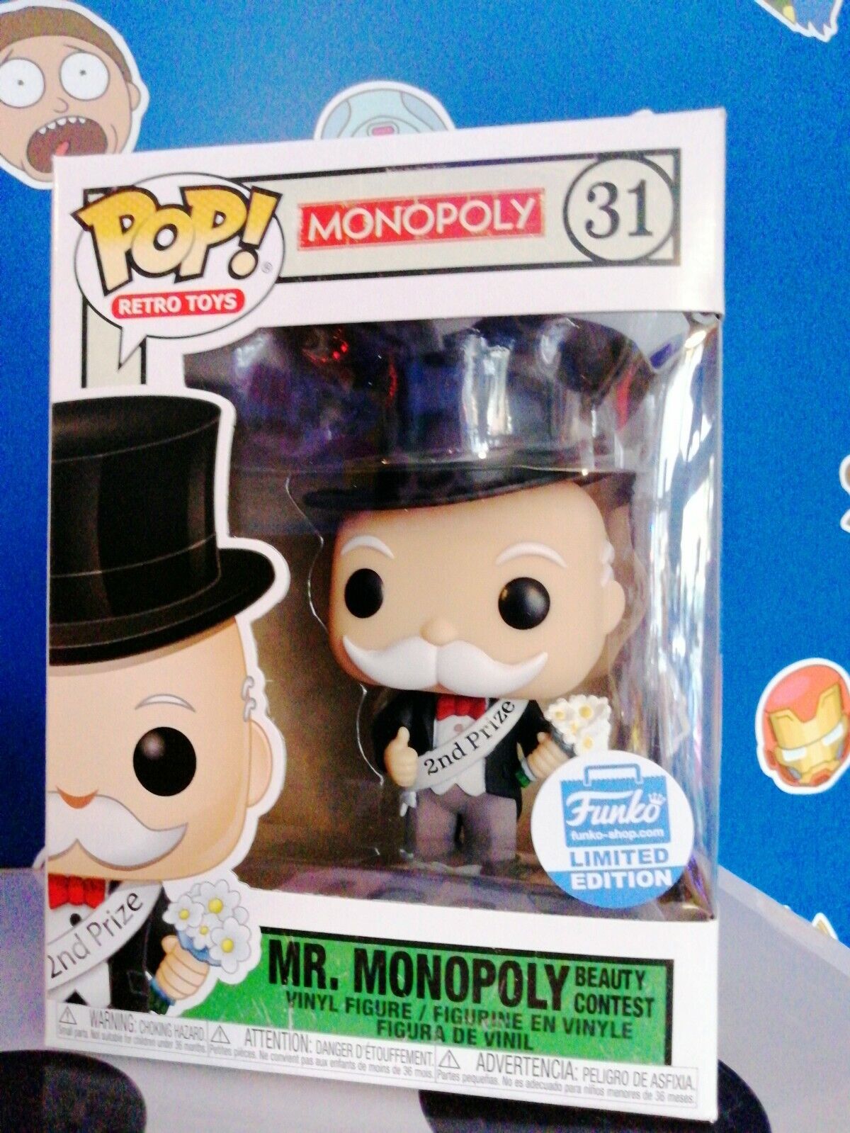 Monopoly Funko POP! Mr. Monopoly #31 Retro Toys Funko Limited Ed. 889698512565