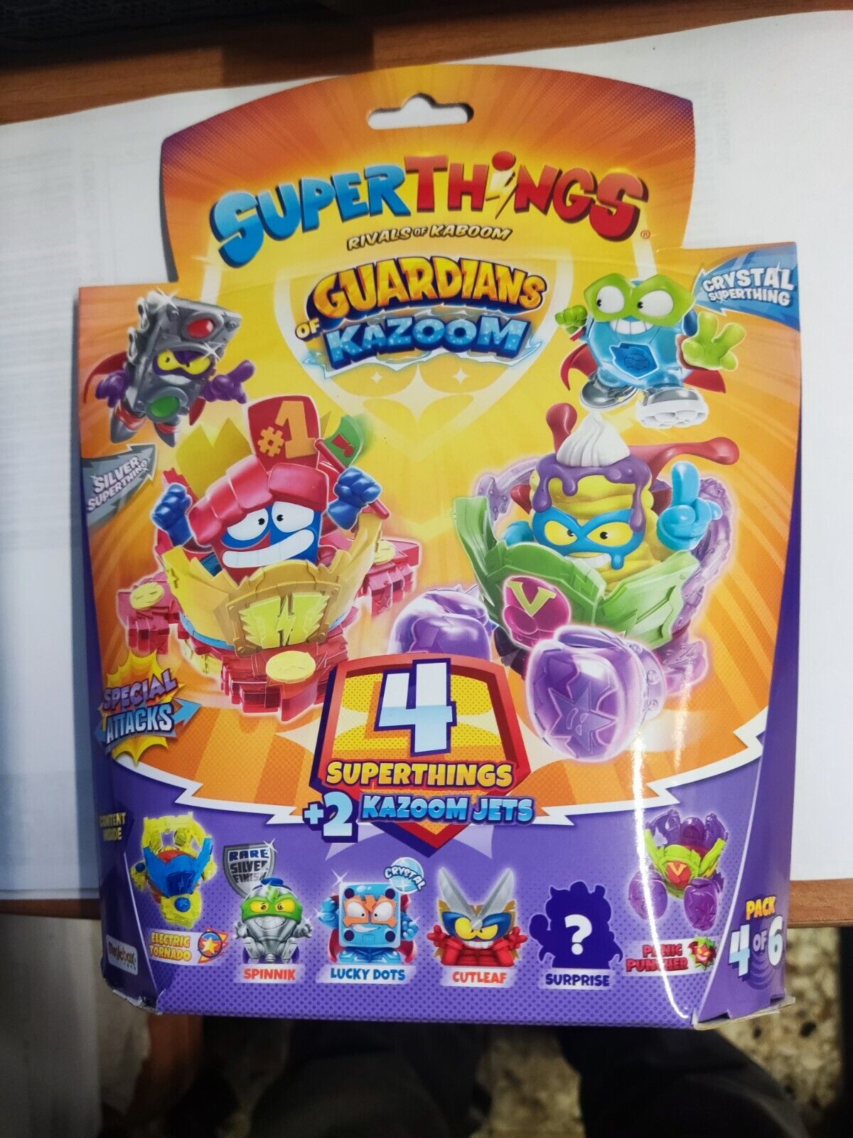 SUPERTHINGS - Guardians Of  Kazoom -Rivals Of Kaboom-Pack 4 Figure+2 Kazoom Jets