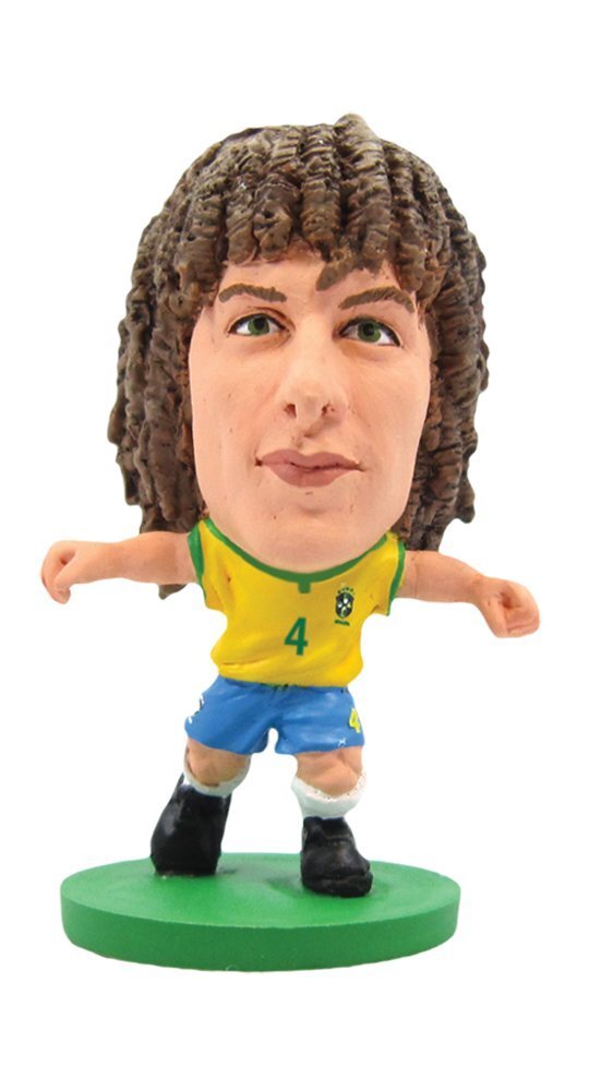 SoccerStarz Brazil International Figurine Blister Pack Featuring David Luiz Home