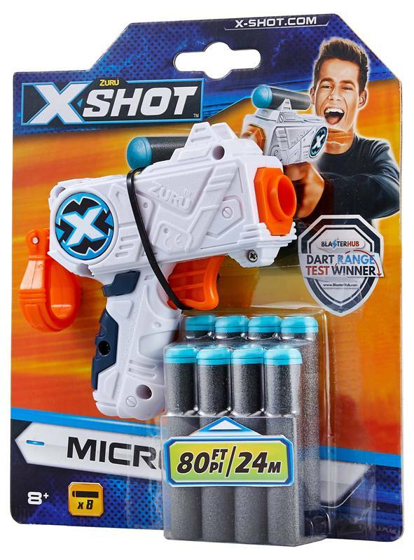 ZURU - X-Shot Excel espositore 12 Micro con 8 dardi
