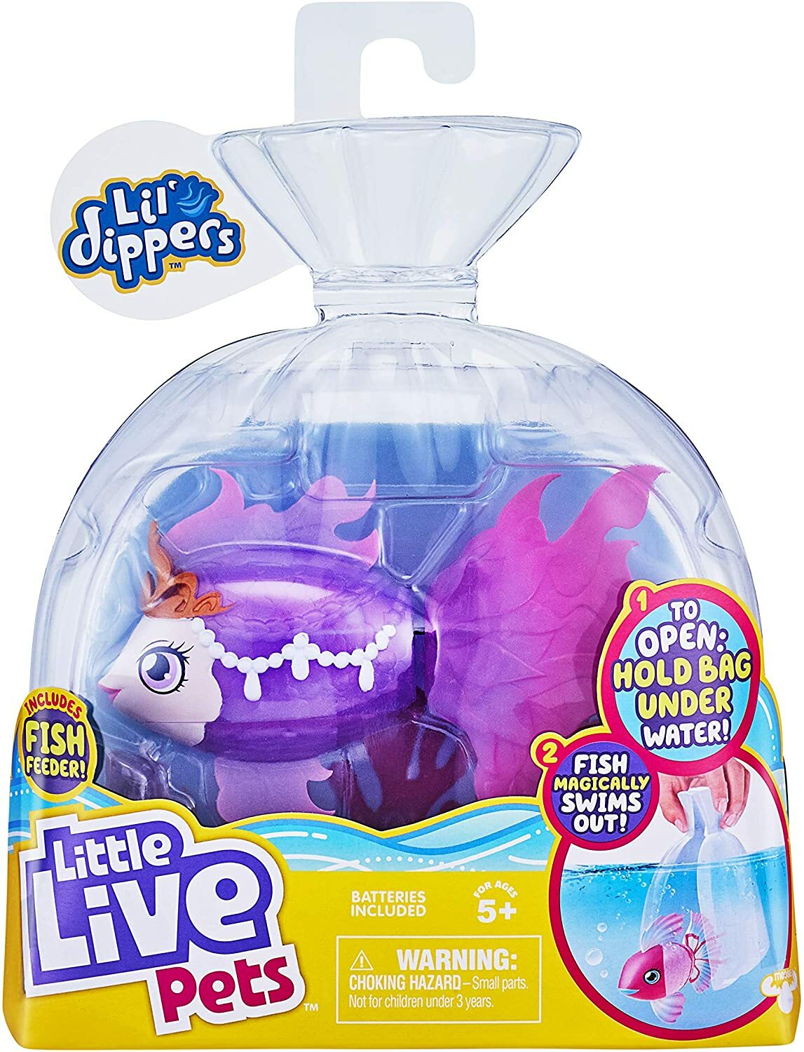 Little Live Pets Lil' Dippers Single Pack - Seaqueen - aquaritos di Giochi Prezi