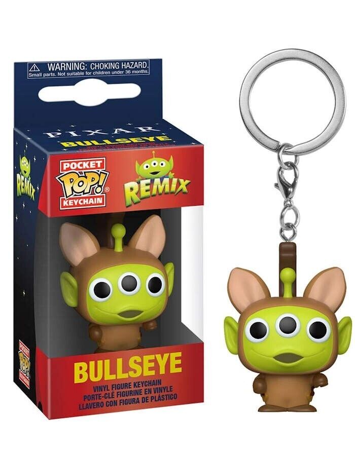 FUNKO POCKET POP KEYCHAIN PORTACHIAVI DISNEY ALIEN AS BULLSEYE MINI FIGURE NEW